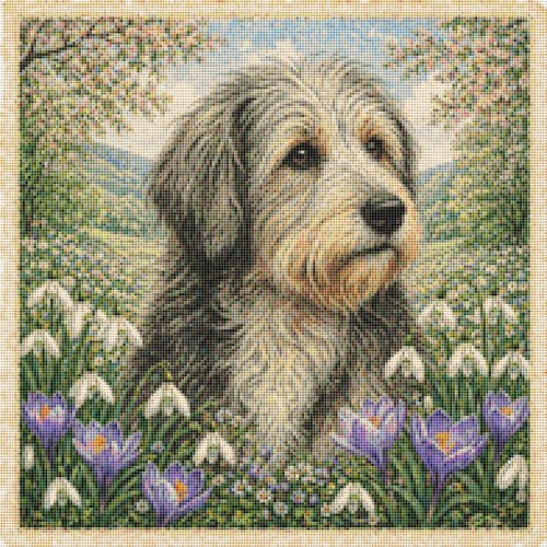Pyrenean shepherd puppy dog - shepherd, in