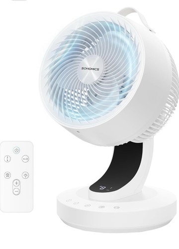 Songmics quiet desk fan air - desk,