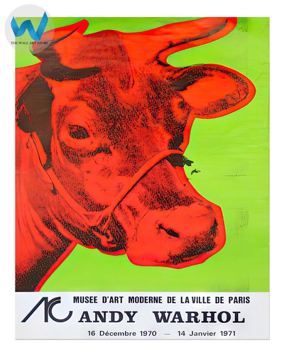 Bull artwork wall - bull, andy