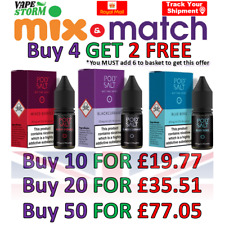 POD SALT e liquid - Pod Salt Nic Salt - Pod Salt Nexus - Juice ALL Flavours -TPD