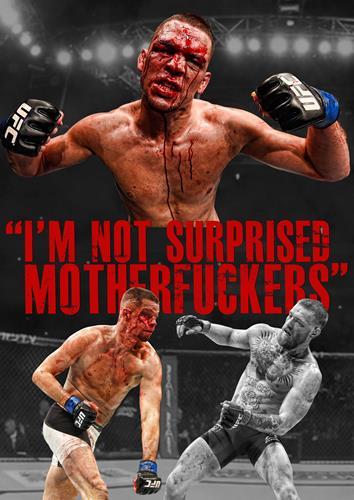 Nate diaz poster conor - diaz, v