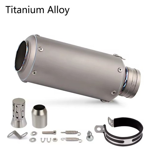 Titanium exhaust pipe 51mm - titanium,