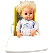 Vintage Fisher Price Doll Baby Chair Set with Doll Classic Toy