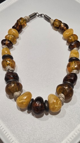 Vintage chunky faux amber - vintage,