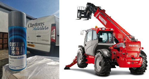 Manitou telehandler red paint - manitou,