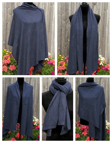 Poncho cashmere cape - cape, wrap