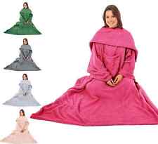TV Blanket with Sleeves and Pocket, Super Soft Warm Cosy Fleece Wearable Blanket