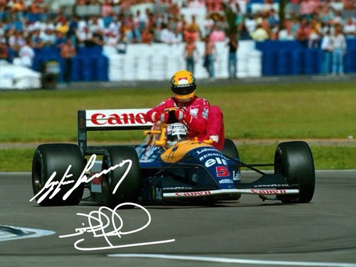 Nigel mansell and ayrton - nigel, senna
