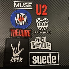 Set Of 8 Iron On Patches Indie