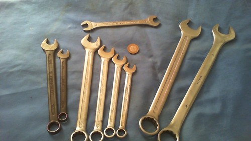 Vintage combination spanners - vintage,