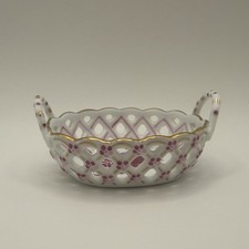 Mini Herend Porcelain Basket – Floral Gem!