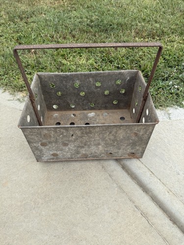 Industrial retro metal basket - retro,