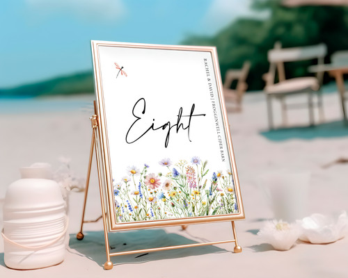 Wildflower wedding table