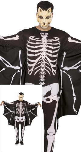 Mens skeleton bat - skeleton,