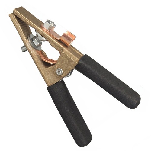 Brass earth cable clamp - brass,