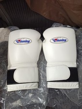 [Excellent Condition] Winning Hook and Loop MS-500B 14oz Boxing gloves White