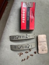 BRAKE LINING SET BSA C15 / B40 / SS80 / SS90 (6"x7/8") FERODO F/R NOS BBS/18/1