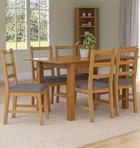 Dining set extendable oak - dining,