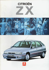 Citroen ZX 1994-95 UK Market Brochure 16v Volcane Furio Aura Avantage Reflex