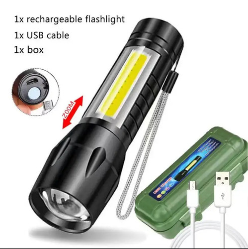 Led flashlight usb - led,