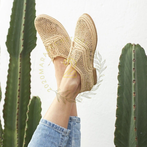 Gift moroccan raffia - raffia, sandals