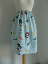 cute kawaii quirky pirate penguin seagull treasure geek nerd handmade skirt 