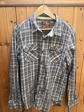 Superdry Men’s Shirt Uk Size XL Lumberjack Twill Button Down