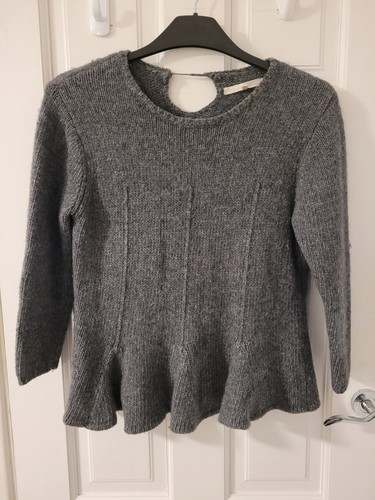 Cabbages roses grey jumper - cabbages,