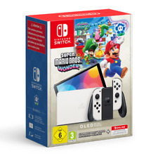 NINTENDO Switch OLED White and Super Mario Bros - Game Not Included