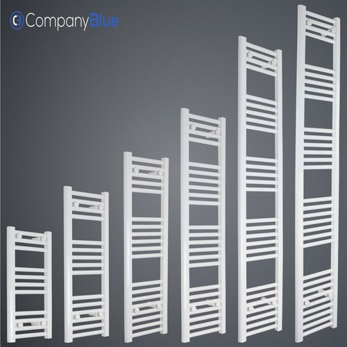 White heated towel - white, rail
