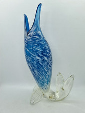 Murano Style Fish Blue and