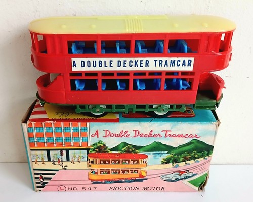 Double decker tram - tram, car.
