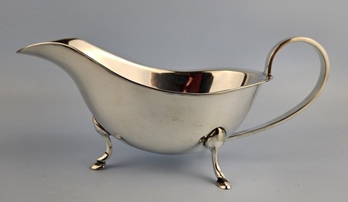 Silver plated sauce gravy boat - silver-plated, sauce/gravy