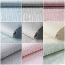 6X 3D Effect Striped Wallpaper Mix Plain Thick Texture Wallpaper For Living Room