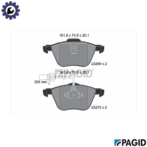 Brake pad set disc - pad,