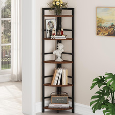 Rustic Oak 5-Tier Corner
