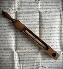 Antique Kitchenalia Treen Bath Thermometer Wooden Floating Thermometer C 1900