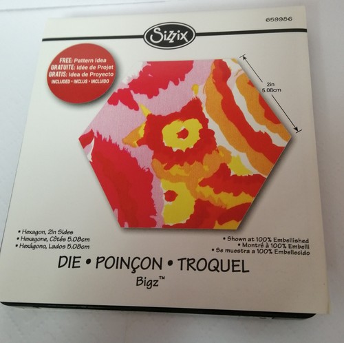 Sizzix hexagon sides bigz - sizzix, 2"