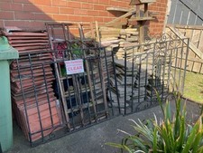 Double Gates, Black Metal, Heavy Duty Patterned Quality Drive Gates 