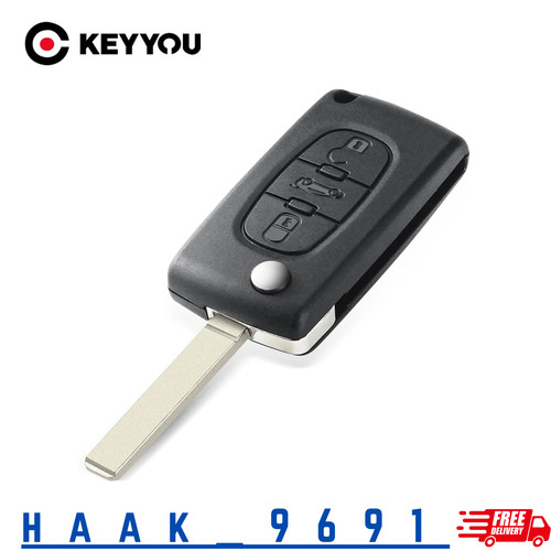 Button flip key fob - flip,