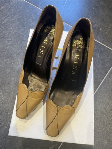Gina beige leather - beige, shoes