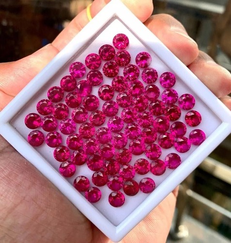 Natural ruby certified red - natural,