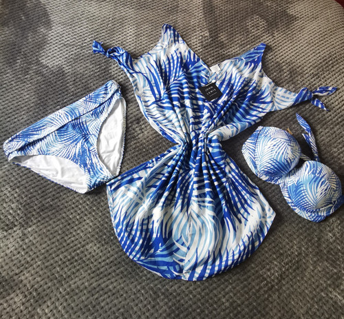 Ladies blue and - blue, white