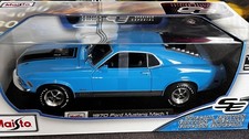 Maisto 1:18 Die-Cast 1970 Ford Mustang Mach 1 Blue American Legend 