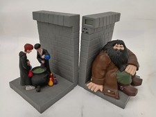 Harry Potter Official Decorative Bookends & Alarm Clock, Warner Brothers 2001 