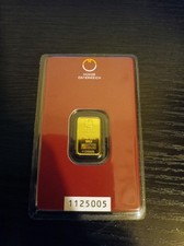 Munze Osterreich  Gold Bar 2g 24k Assay Sealed 999.9 Fine Gold