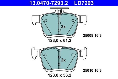 Disc ceramic brake pad set - disc,
