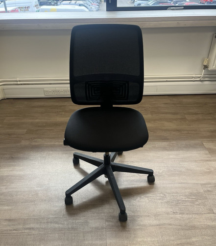 Haworth black office chairs - black,