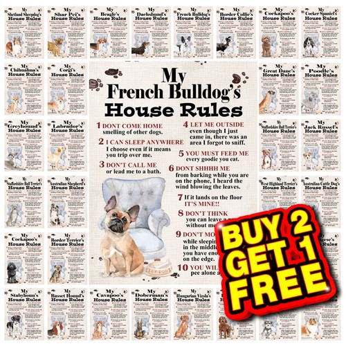 Dog breeds house - breeds, rules