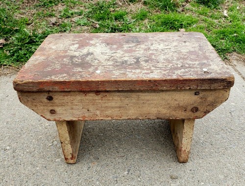Antique primitive wooden foot - antique,